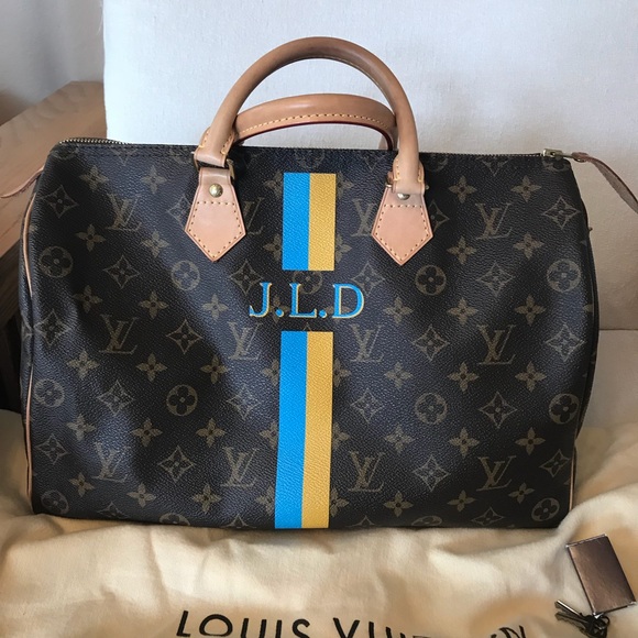 Authentic Louis Vuitton Mon Monogram Speedy 35 Bag - Picture 3 of 8